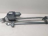Front wiper linkage and motor