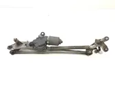 Front wiper linkage and motor