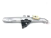 Rear door window regulator with motor