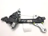 Rear door window regulator with motor