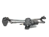 Front wiper linkage and motor