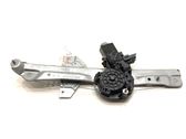 Rear door window regulator with motor
