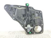 Rear door window regulator with motor