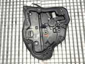 Rear door window regulator with motor