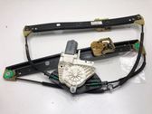 Rear door window regulator with motor