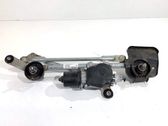 Front wiper linkage and motor