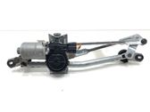 Front wiper linkage and motor