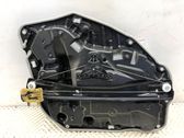 Rear door window regulator with motor
