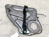 Rear door window regulator with motor