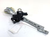 Rear door window regulator with motor