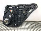 Rear door window regulator with motor