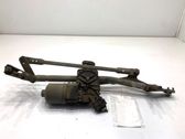 Front wiper linkage and motor
