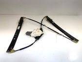 Rear door window regulator with motor