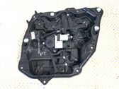Rear door window regulator with motor