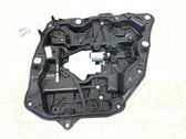 Rear door window regulator with motor