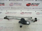 Front wiper linkage and motor