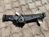 Rear door window regulator with motor