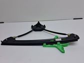 Rear door window regulator with motor