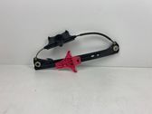 Rear window lifting mechanism without motor