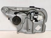Rear door window regulator with motor
