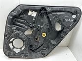 Rear door window regulator with motor