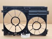 Radiator cooling fan shroud