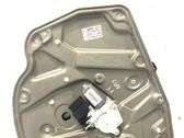 Rear door window regulator with motor