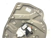 Rear door window regulator with motor