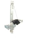 Rear door window regulator with motor