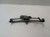 Front wiper linkage and motor