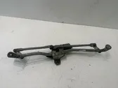 Front wiper linkage and motor