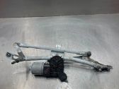 Front wiper linkage and motor