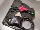 Rear door window regulator with motor