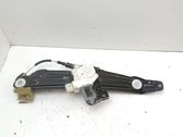 Rear door window regulator with motor