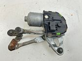 Front wiper linkage and motor