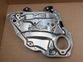 Rear door window regulator with motor