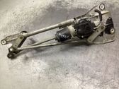 Front wiper linkage and motor