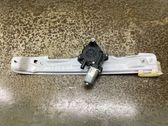 Rear door window regulator with motor