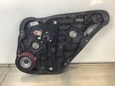 Rear door window regulator with motor
