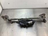 Front wiper linkage and motor