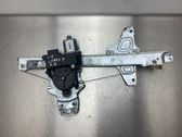 Rear door window regulator with motor