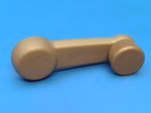 Front door window winding handle