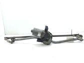 Front wiper linkage and motor