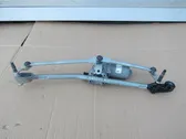 Front wiper linkage and motor