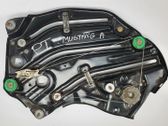 Rear door window regulator with motor