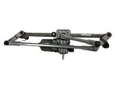 Front wiper linkage and motor