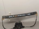 Rear door window regulator with motor