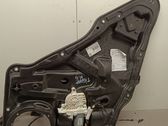 Rear door window regulator with motor