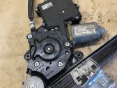 Rear door window regulator with motor
