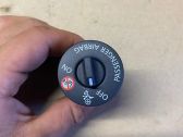 Passenger airbag on/off switch
